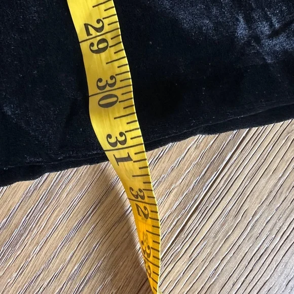 WAYF Velour Pencil Skirt in Rich Black - Picture 5 of 10